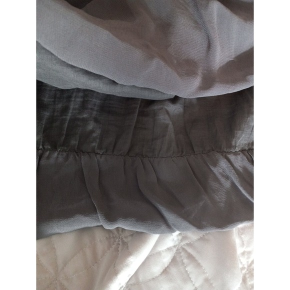 Zara Basics Women Grey Bubble Hem Decorative Scoop Neck Dress Size‎ M - Picture 7 of 9